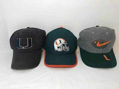 Vintage Miami Hurricanes Baseball Hats - Set Of 3! Nike Prime AthleticsTwins • $30