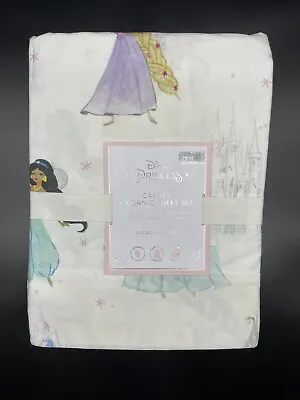 Pottery Barn Kids Disney Princess Castles Organic Twin Sheet Set New With Tags • $83