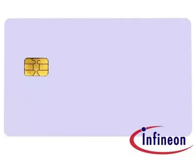 £2.99 • Buy SLE5542 CHIP Cards . Blank Plain ISO White PVC CR80 Plastic For ID Card Printers