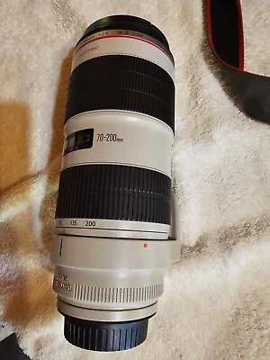 Canon EF 70-200mm F/2.8 L IS II USM Zoom Camera Lens + UV Filter. • $1855