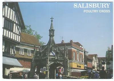 Poultry Cross Salisbury Colour Postcard Posted 1998 • £2.40
