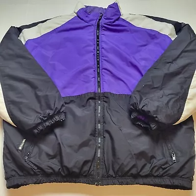 Holloway Coat Mens XL Purple Full Zipper Nylon 😀69 • $9.60