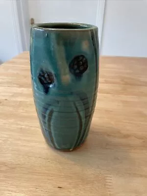 £3.99 • Buy Unusual Heavy Green And Blue Vase , 7 Inches High , Used Condition