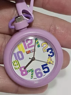 Rare McDonalds Clip Watch Purple NEEDS BATTERY AC • $18.95