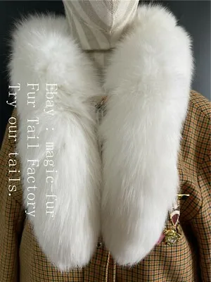 Natural Real Fox Fur Scarf Collar Shawl Scarves Wrap Stole Neck Warmer Scarves • $22.50
