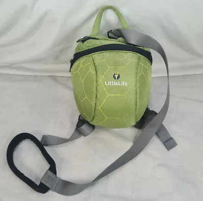 Little Life Turtle Toddler Green Rucksack Backpack Safety Reins Harness & Hood • £9.99