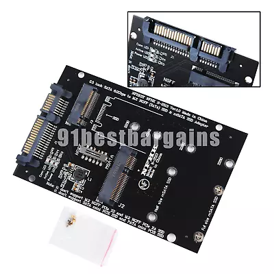 Replacement NGFF M.2 B+M KEY Or MSATA SSD To SATA III 3 Board Adapter Card  • $9.22