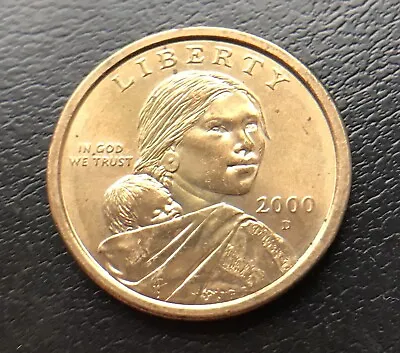 UNITED STATES OF AMERICA 2000 D ONE DOLLAR COIN USA Sacagawea - FREE UK P+P • £5.99