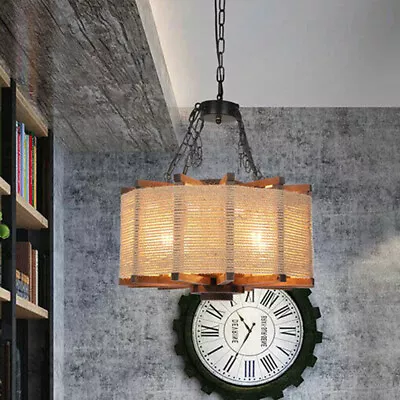 $95 • Buy 20  Rustic Chandelier Farmhouse Pendant Light Vintage Ceiling Fixture Lamp🔥