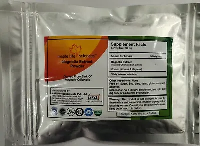 Magnolia Bark 10:1 Extract Powder Honokiol & Magnolol Reduce Anxiety • $27.60