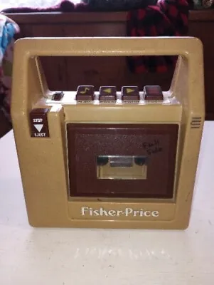 Vintage 1980 Fisher-Price Cassette Tape Player Recorder For Parts • $18