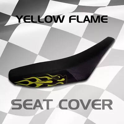 SUZUKI TC100 73-77 Yellow Flame Seat Cover #8159 • $35.99