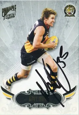 $7.50 • Buy AFL Select 2009 Pinnacle #137 Richmond Matt White Autographed Card