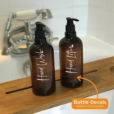 £2.49 • Buy HAND WASH And HAND LOTION - Mrs Hinch Inspired Bottle Decal Stickers - Type 2