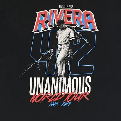 Mariano Rivera Unanimous BLEACHER REPORT Men's T-Shirt Size XL World Tour MLB • $19.99