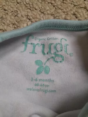 £0.99 • Buy Frugi 3-6 Months Body Suit Elephant Rainbow Design