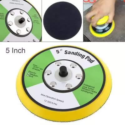 Professional 5  Dual Action Hook Loop Orbital Sanding Sander Backing Pad Disc US • $8.99