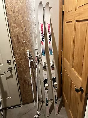 Rossignol Skis Carbon 657 STS 190 Cm With 2 Poles • $144.50