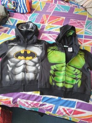 £4.99 • Buy Hoodies Batman & Hulk Age 6-8 Years