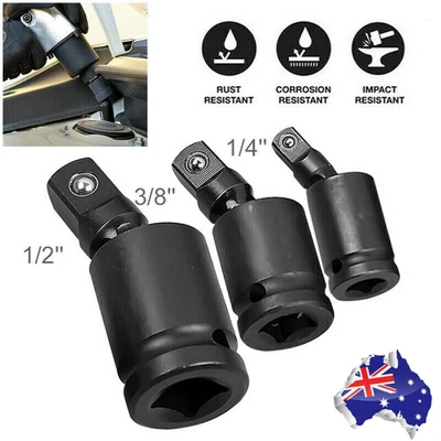 $24.29 • Buy Universal Impact Socket Joint 3/8  1/2  1/4  Drive Wobble Swivel Extension AUS