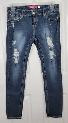 Womens Vintage Zanadi Jeans Distressed Stretch Size 9 (30Wx30L) • $14.38