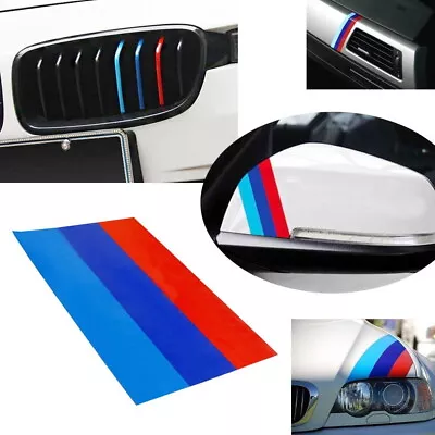 (1) 10  M-Colored Stripe Decal Sticker For BMW Exterior Or Interior Decoration • $7.99