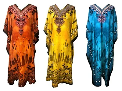 Holiday Topplus Size Kaftanbeach Cover Upgowntunicdressabaya • £11.99