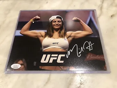 MIESHA TATE Silver Ink Autograph Auto 8X10 Photo Photograph UFC JSA • $70