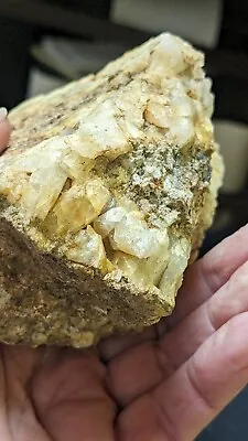 Natural Clear Orange Quartz Crystal Cluster Rough Vein Specimen 1 & 3/4 LBS • $13.99