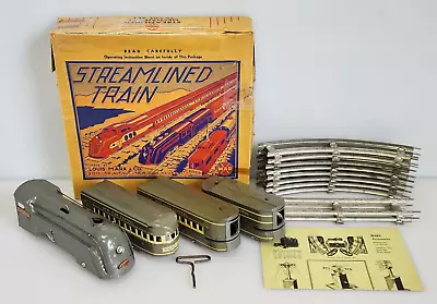 Marx The Mercury New York Central Streamlined Train Set Engine Cars Tracks Box • $349.95
