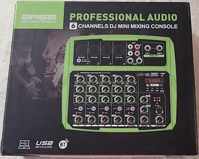 £37.99 • Buy Bomaite C6 6-Channel Audio Mixer Mixing Console LED Built-in Soundcard USB BT EQ