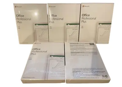 Microsoft Office Pro Plus 2019 - Product Key In Box Lifetime 1-PC Factory Sealed • £54.99