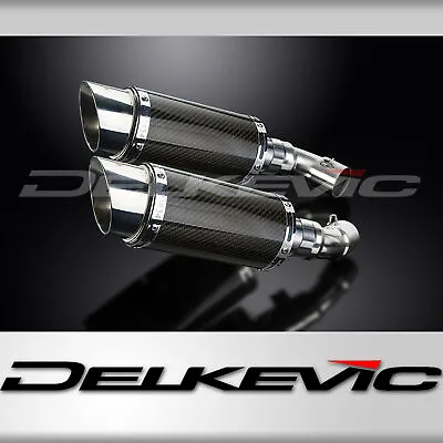 DUCATI MONSTER 696 2008-2014 200mm ROUND CARBON  SILENCER EXHAUST KIT • $492.54