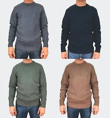 Mens Jumper Pullover Sweater Wool Long Sleeve Crew Neck Top Winter Warm NEW • £9.95