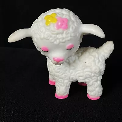 Vintage R Dakin & Co Rubber Squeak Toy Baby Lamb Sheep 1974 • $27