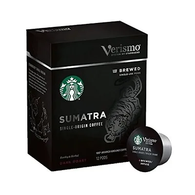 Starbucks VERISMO Pods - Brewed Dark Roast Coffee - Sumatra - (12) Pods • $29.95