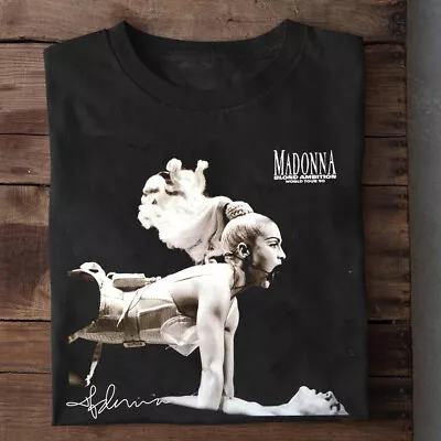 Madonna – Blond Ambition World Tour 90 Black All Size T-Shirt PSN2933 • $16.85