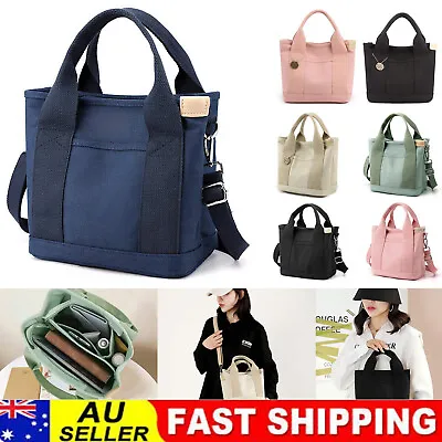 $8.95 • Buy Large Capacity Multi-pocket Handbag, Women Fashion Canvas Tote Bags For Women AU