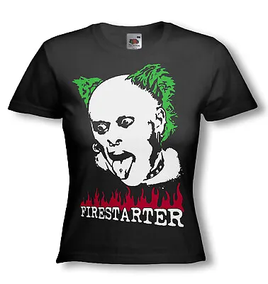 £15.99 • Buy KEITH FLINT FIRESTARTER T-SHIRT - THE PRODIGY - Tribute - Ladies Tee And Strap 
