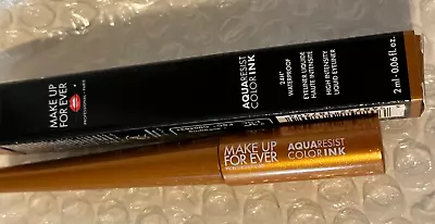 Make Up For Ever Aquaresist Color Ink Liquid Eyeliner ~ 08 Copper LAVA ~ 2 Ml • $14.75