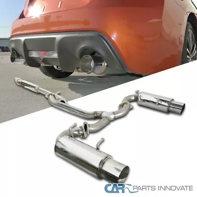 Fits 12-17 FR-S BRZ 86 Replacement 4  Dual Tip Catback Exhaust Muffler+Silencer • $216.95