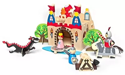 Portable Wooden Castle Playset • $78.95