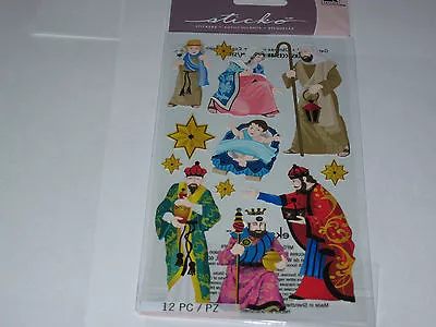 Scrapbooking Crafts Stickers Nativity Scene Sticko Mary Joseph Jesus Cradle More • $2.99