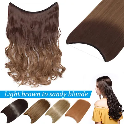 US Wire In Hair Extensions Elastic Band Secret Miracle Ring 100% Real Thick Hair • $13.34