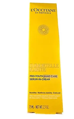 L'Occitane Immortelle Karite Pro Youth Hand Care Serum In Cream Shea Butter 2.7 • $36.99