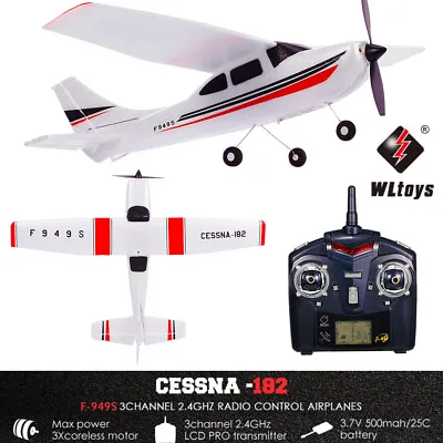 Wltoys F949S 2.4GHz 3CH RC Airplanes Glider Aircraft Plane EPP 1/2xBattery RTF • $100