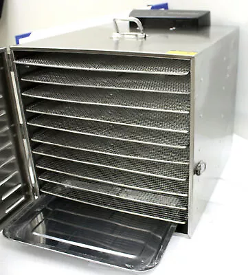 $199.99 • Buy 10 Tray Food Dehydrator Stainless  Fruit Jerky Dryer Blower Commercial 1000W