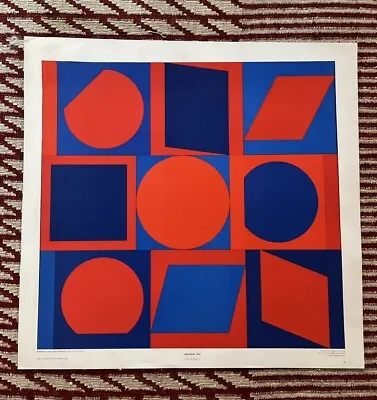 Victor Vasarely KALOTA 1963 Poster 26.18” X 26.96” • $24