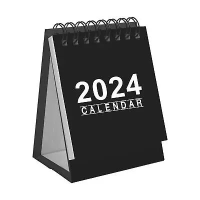Mini Desk Calendar 2024 (3  X 4 ) - Mini Desktop Standing Flip Monthly Calendar • $8.27