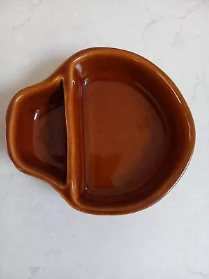 Bendigo Pottery Ceramic Olive Dish  13cm Brown • $10.50